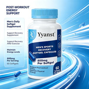 Men's Sports Recovery Softgel Capsules 60pcs 800mg Support <b>Post</b> Workout Status Maintain Physical Energy Daily Supplement for Men - Product Image 5