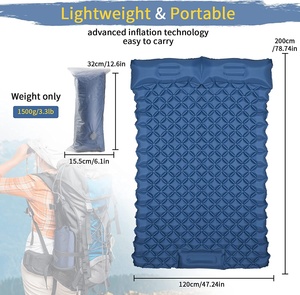 Colchoneta Impermeable Ligera con Revestimiento de TPU para Acampar, Hacer Senderismo y Escalar - Uso en 4 Estaciones, Fácil de Plegar y Transportar - Product Image 2