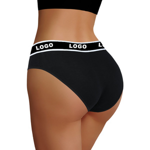 Neue Weiche Damen-Unterwäsche aus Baumwolle im Großhandel nach Maß | Modische, Einfarbige Triangel-Slips für Damen mit Mittlerer bis Niedriger Leibhöhe - Product Image 4