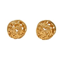 Boucles d'oreilles à clip électroplaquées style chinois vintage, or traditionnel, sensation de luxe haut de gamme, niche, automne/hiver, Ginkgo