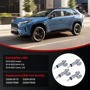 Set Injektor Bahan Bakar 2019-2022 4 Buah Katup Semprot 2 Lubang untuk Toyota Avalon untuk RAV4 dan untuk Camry 2.5L Kondisi Baru Suku Cadang Mesin - Product Image 5