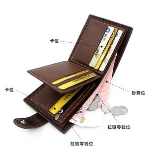 <strong>Small</strong> <strong>Purse</strong> for Men Leather Wallet Slim Luxury Wallet for Men High Quality PU Leather Mens <strong>Purse</strong> Wallet for Travel - Product Image 2