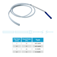 Système de drainage thoracique à pression négative en silicone de qualité médicale, conception spéciale, 7 mm/10 mm, certifié CE