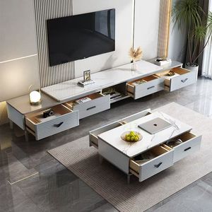 Léger luxe moderne table basse <span class=keywords><strong>meuble</strong></span> <span class=keywords><strong>TV</strong></span> combinaison haut de gamme extensible prix d'usine <span class=keywords><strong>pas</strong></span> <span class=keywords><strong>cher</strong></span> vente en gros <span class=keywords><strong>meuble</strong></span> <span class=keywords><strong>TV</strong></span> <span class=keywords><strong>ensemble</strong></span> de support - Product Image 2