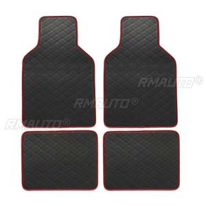 Tapis de sol de voiture universels en PVC, 4 pièces, imperméables, protège-pieds, anti-dérapants, pour les déversements, les chiens, les animaux domestiques, tapis avant et arrière - Product Image 4