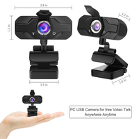 Kamera Webcam Peralatan Video Siaran Langsung TV PC Jpeg USB 2.0 Streaming Laptop Full HD 1080p