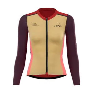 NENK quick dry custom aero racing cycling jersey long sleeve road bike apparel for women and men