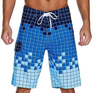 High Performance Plus Size <b>Mens</b> Striped Board Shorts Custom Swim <b>Trunks</b> Quick Dry Surf Gym Fitness Swimwear - Product Image 1
