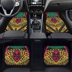 Accesorios de Verano para Automóviles, Alfombrillas de Goma con Estampado de Tatuajes Tribales Culturales Polinesios de Guam, Alfombrillas de Lujo con Impresión Bajo Demanda - Product Image 4