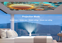 Nouveauté : projecteur Home Cinéma à 360 degrés, 230 ANSI lumens, mise au point électrique, prise en charge du Wi-Fi 5G, 4K, projecteur OEM