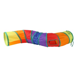 Vente en gros Coloré Pliable Chat Trou Nid Roulant <span class=keywords><strong>Dragon</strong></span> Tunnel Jouer Chat Jouet Pet Fournitures avec Balle Type - Product Image 1