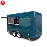 Remorque de nourriture entièrement personnalisable pour la crème glacée et le hot-dog avec fenêtre de concession Food Truck Kitchen