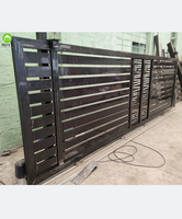 MJYT Intelligent Sliding Gate Company Laser Deco Gate Portes d'allée électriques en aluminium Clôture Trellis & Gates