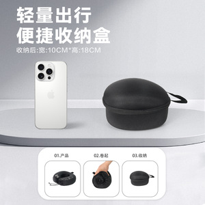 Creative Hong Kong U-Shaped Travel <b>Pillow</b> 28x26x14cm <b>Neck</b> Support Portable Airplane Sleeping <b>Pillow</b> Solid Color - Product Image 3