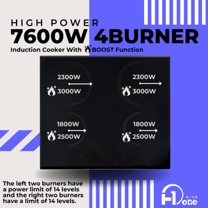 Placa de Inducción Integrada de 7600W con Tecnología Half Bridge - Product Image 2