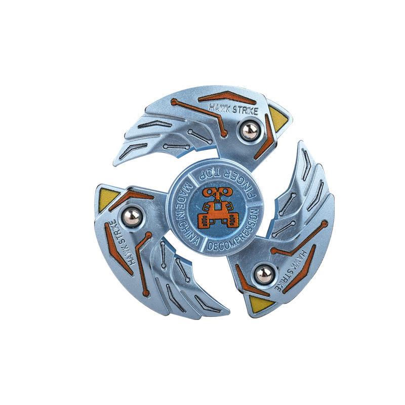 Three-leaf spinning top [blue]