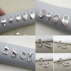 Broche de langosta de Plata de Ley 925 de plata natural de 7-15mm sin anillo para accesorios y componentes de fabricación de joyas - Product Image 6