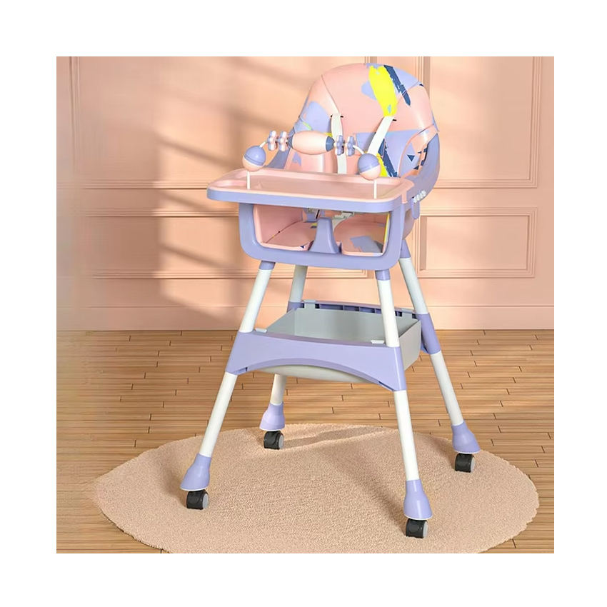 Baby High Chair Folding Portable Adjustable Dining Chair