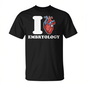 T-shirt drôle sur la science de l'embryologie et de l'anatomie du cœur - Product Image 2