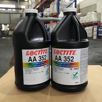 Loc Tite AA352 Colle Acrylique Transparente à Durcissement UV Haute Viscosité pour Collages Industriels, Construction et Emballage