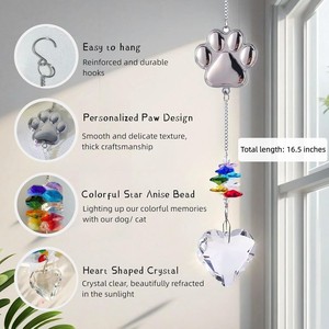 <strong>Cat</strong> Dog Pet Suncatcher <strong>Memorial</strong> for Loss of Dog - Product Image 6