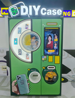 Distributeur automatique d'étuis de téléphone portable à imprimer, étuis vierges DIY, imprimante UV avec accepteur de pièces et billets, paiements par code QR NAYAX