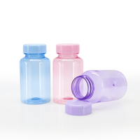 Bouteilles cylindriques en plastique PET recyclé de 150 ml, couleur personnalisable, avec bouchon à clapet, sérigraphie