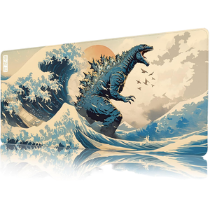 Vente chaude japonais Anime dessin animé mignon <span class=keywords><strong>jeu</strong></span> tapis de souris <span class=keywords><strong>Kanagawa</strong></span> géant vague clavier Pad bord cousu 900x400mm Base en caoutchouc étendue - Product Image 3