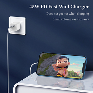 Cargador rápido Gan de 45W para teléfono móvil, adaptador y cargador para Android, <span class=keywords><strong>Samsung</strong></span>, Macbook Pro - Product Image 2