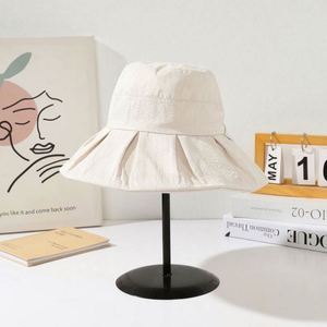 Spring and Autumn New Hat Female Lace Large Brim Fisherman Hat Summer Travel Vacation <b>Sunscreen</b> Sun Bucket Hat - Product Image 5