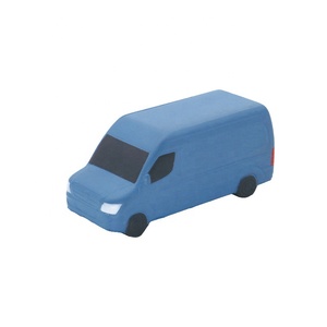 PU Foam Soft Novelty Van Car Shape Stress Ball Cheap Release Custom Logo Transportation Stress Ball