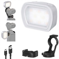 Mini lumière d'appoint LED magnétique portable 5V en ABS pour caméra d'action, avec luminosité réglable, accessoire d'éclairage photographique