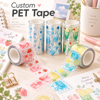 Fabricant de rouleaux d'autocollants en ruban PET personnalisés, kit créatif pour Junk Journal