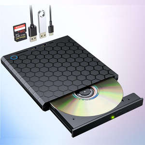Unidad de CD/DVD RW Externa USB 3.0 Portátil con Interfaz Tipo-C para Computadora Portátil y de Escritorio - Product Image 3