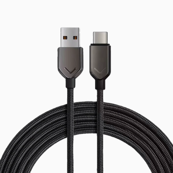 Mobile Data Cable for iPhone Type-C Nylon 120W Fast Charging Pure Copper Conductor Straight Plug Gaming & Esports 6A