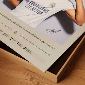 Trang trí ngôi sao bóng đá huyền thoại ngôi sao bóng đá thể thao tranh tường nghệ thuật tranh tường in MBAppé Áp phích quảng cáo thực tế Madrid vuông kylian mbappé - Product Image 5