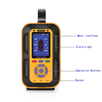 Détecteur de gaz multi-gaz portable 4 en 1, analyseur de biogaz CO/H2S/O2/CH4/NOX/CO2