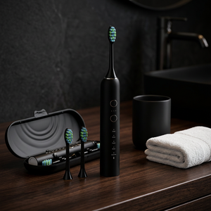 <span class=keywords><strong>Brosse</strong></span> à dents électrique interchangeable pour le nettoyage des dents, durée de veille <span class=keywords><strong>ultra</strong></span> longue du fabricant, cinq modes de nettoyage par ondes sonores - Product Image 1