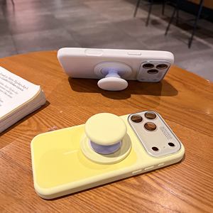 Funda Magnética de Silicona para Teléfono, Colorida, Resistente a Impactos, para 17/16/15/14/13 Pro Max, con Asa Fija - Product Image 1