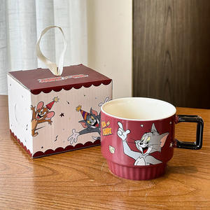 Taza de cerámica de Tom y Jerry con asa, diseño de dibujos animados, para café o té, caja de regalo incluida - Product Image 5