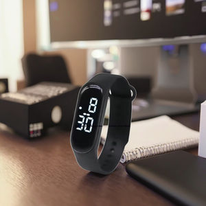 Браслет с блокировкой отпечатков пальцев смарт-замок IP65 водонепроницаемый TFT сенсорный дисплей IOS совместимый будильник голосовой помощник унисекс - Product Image 5