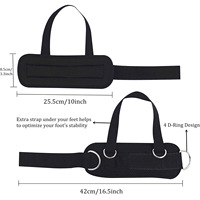 Sangle de cheville ajustable en néoprène à double anneau en D Legend Fitness, personnalisable en gros, directement de l'usine, collection 2024