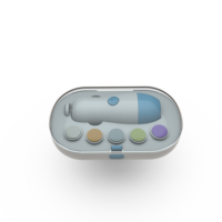 Kit de coupe-ongles et polisseuse électrique pour bébé et tout-petit, en ABS, alimenté par USB, ensemble de soins durable pour la mère et le bébé