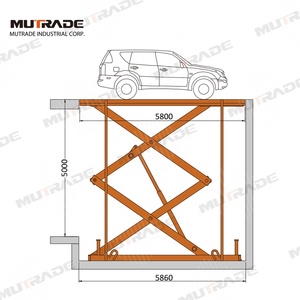 Parking de voiture elevadores para autos fixe souterrain hydraulique stationnaire élévateur à ciseaux - Product Image 4