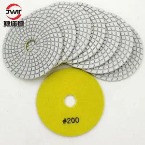 4 "Diamond Witte Hars 3 Stap Polijsten Pad Voor Steen Marmer Graniet Marmer Polijsten Pads 100Mm