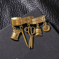 Vintage femmes broche broches Portable couture tricot épinglette Badge pour robes chemises châles Cardigans chandails