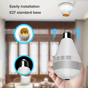 Cámara de Seguridad V9 V380 con Aplicación Inalámbrica, Detección de Movimiento Interior, Visión Nocturna, Bombilla de Luz, Mini Cámara Wifi para Uso Doméstico - Product Image 2