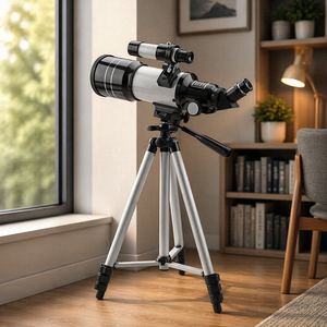Il Produttore Offre Telescopi Rifrattori per Bambini OBM ODM F70300, Telescopi Lunari con Treppiede e Supporto Configurabile per Telefono - Product Image 4