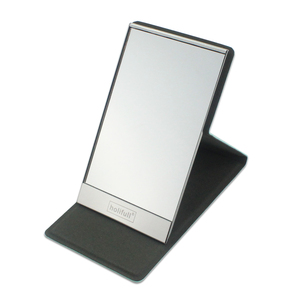2 Way Phong Cách Không Khung Hình Chữ Nhật Pu Da Nhỏ Thường Vụ Gương Du Lịch Pocket Xách Tay Có Thể Gập Lại Bảng Nhỏ Gọn Gương - Product Image 2