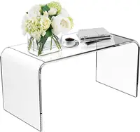 사용자 정의 명확한 홈 컬렉션 커피 테이블 현대 디자인 홈 장식 아크릴 콘솔 테이블 거실